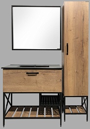 Comforty Пенал Бредфорд 40 дуб темный – фотография-2